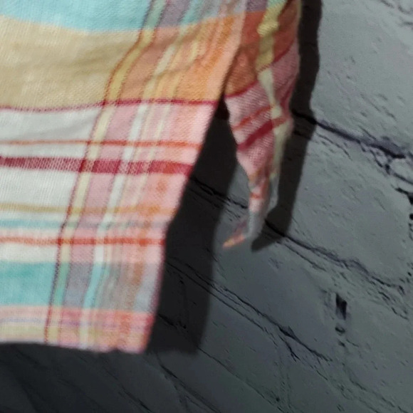 Talbots Men's 100% Linen Short Sleeve Shirt, Size XL - Picture 6 of 13